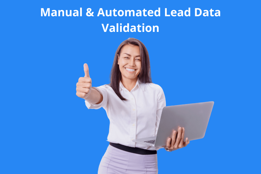 Use manual or automation tools to clean lead data